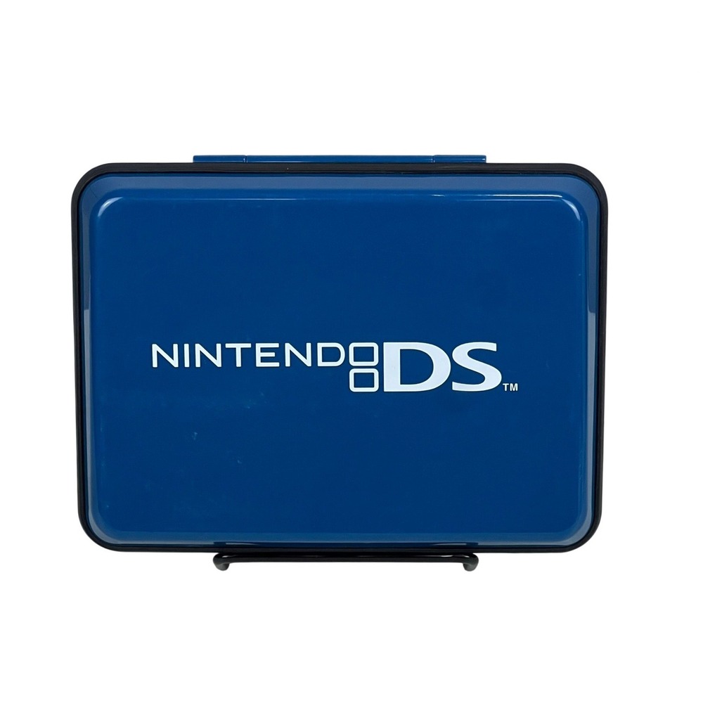 Nintendo DS Hard Shell Protective Carrying Case Blue BDA Travel Storage Bag
